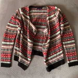 Dex Fairisle Sweater Cardigan Size Medium 8/10